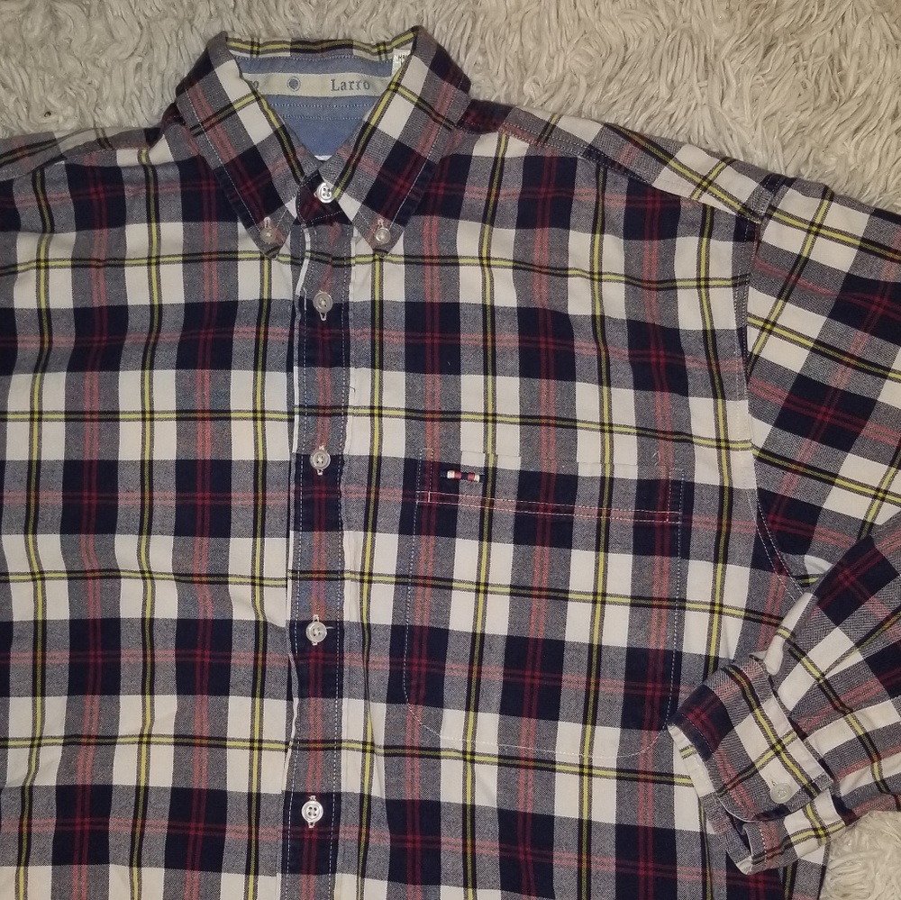 Larro Men Long Sleeve Button Down Shirt